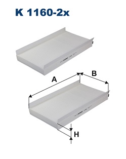 Interieurfilter Filtron K 1160-2x