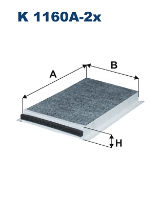 Interieurfilter Filtron K 1160A-2x