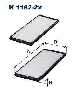 Interieurfilter Filtron K 1182-2x