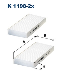 Interieurfilter Filtron K 1198-2x