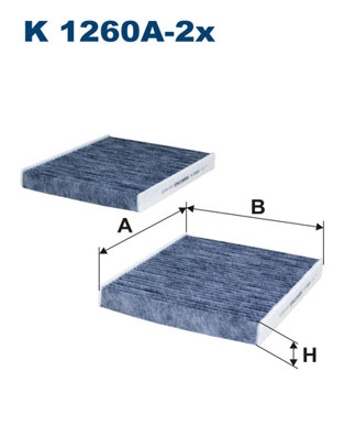 Interieurfilter Filtron K 1260A-2x