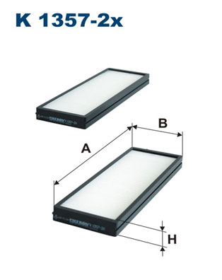 Interieurfilter Filtron K 1357-2x