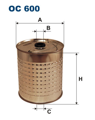 Oliefilter Filtron OC 600