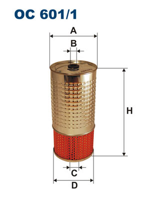 Oliefilter Filtron OC 601/1