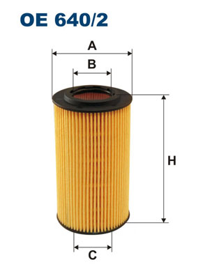 Oliefilter Filtron OE 640/2