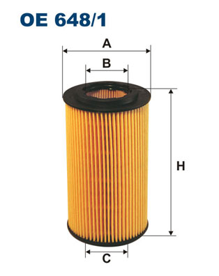 Oliefilter Filtron OE 648/1