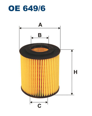 Oliefilter Filtron OE 649/6