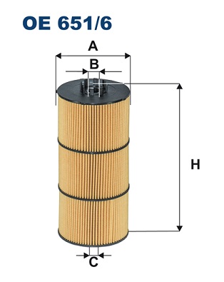 Oliefilter Filtron OE 651/6