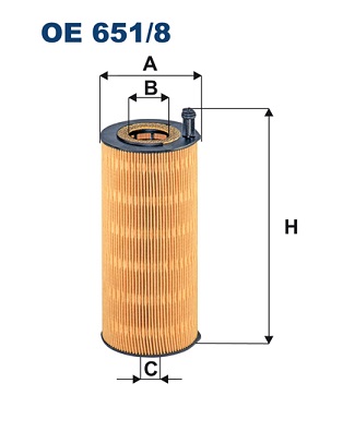 Oliefilter Filtron OE 651/8