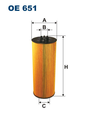 Oliefilter Filtron OE 651