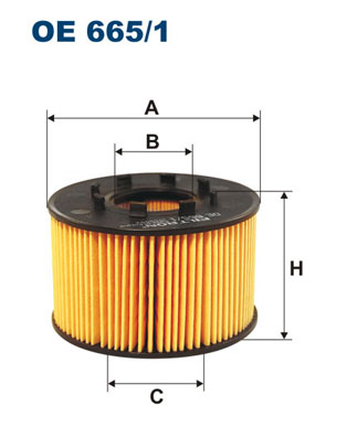 Oliefilter Filtron OE 665/1