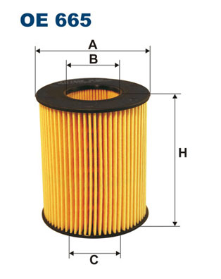 Oliefilter Filtron OE 665