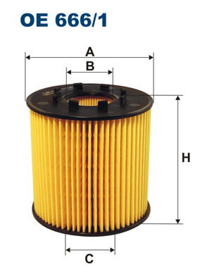 Oliefilter Filtron OE 666/1