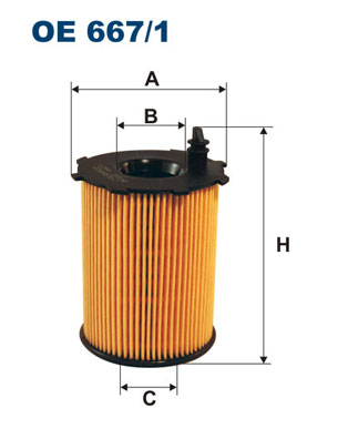 Oliefilter Filtron OE 667/1