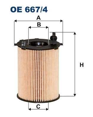 Oliefilter Filtron OE 667/4