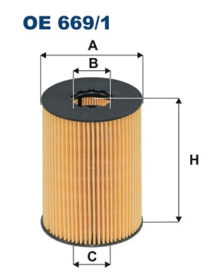 Oliefilter Filtron OE 669/1