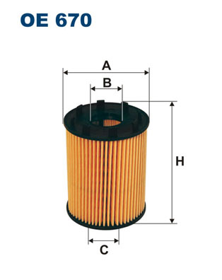 Oliefilter Filtron OE 670