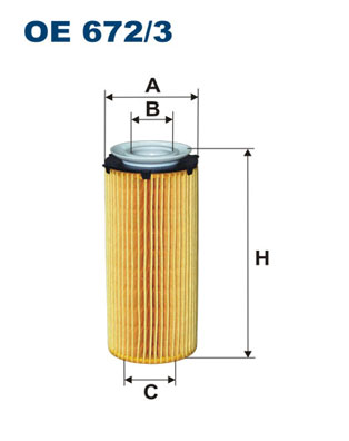 Oliefilter Filtron OE 672/3