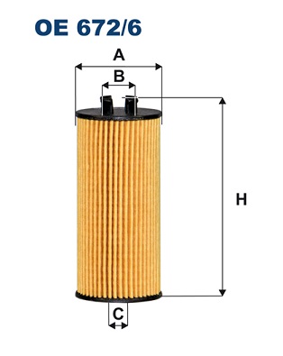 Oliefilter Filtron OE 672/6