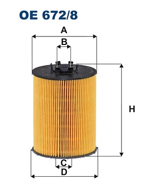 Oliefilter Filtron OE 672/8