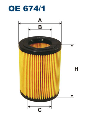 Oliefilter Filtron OE 674/1