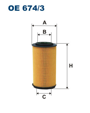 Oliefilter Filtron OE 674/3