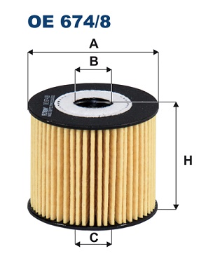 Oliefilter Filtron OE 674/8