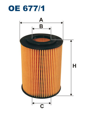 Oliefilter Filtron OE 677/1