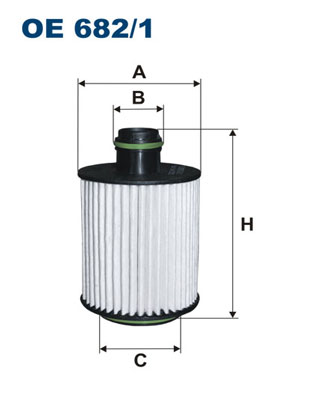 Oliefilter Filtron OE 682/1