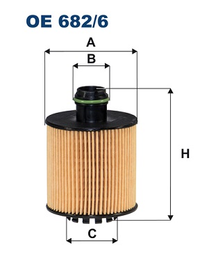 Oliefilter Filtron OE 682/6