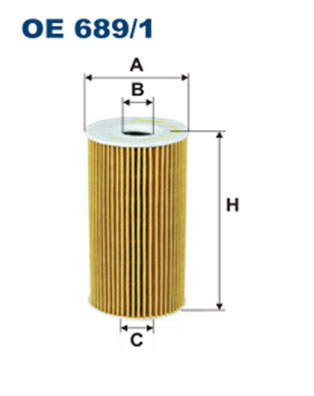 Oliefilter Filtron OE 689/1