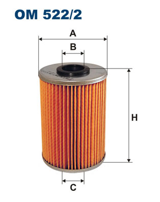 Oliefilter Filtron OM 522/2