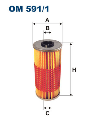 Oliefilter Filtron OM 591/1