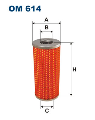 Oliefilter Filtron OM 614