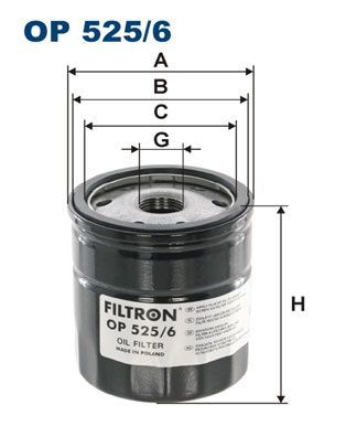 Oliefilter Filtron OP 525/6