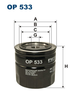 Oliefilter Filtron OP 533