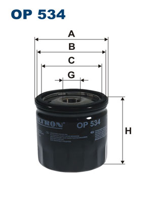 Oliefilter Filtron OP 534