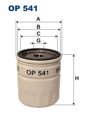 Oliefilter Filtron OP 541