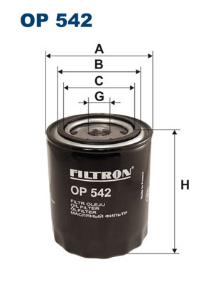 Oliefilter Filtron OP 542