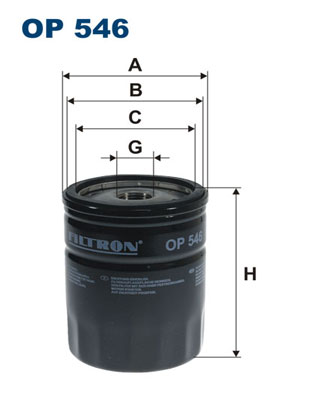 Oliefilter Filtron OP 546