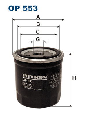 Oliefilter Filtron OP 553