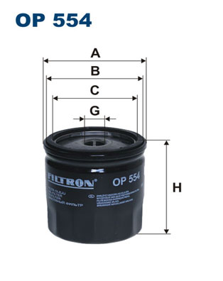 Oliefilter Filtron OP 554