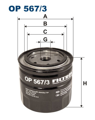 Oliefilter Filtron OP 567/3