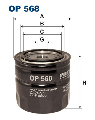 Filter/oliezeef automaatbak Filtron OP 568