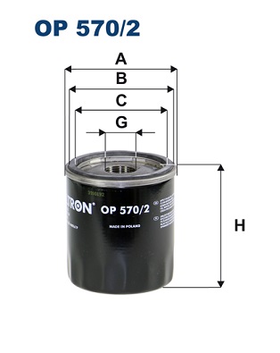 Oliefilter Filtron OP 570/2