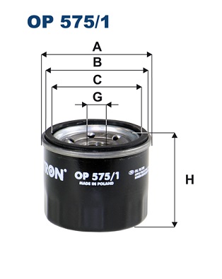 Oliefilter Filtron OP 575/1