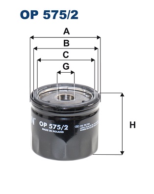 Oliefilter Filtron OP 575/2