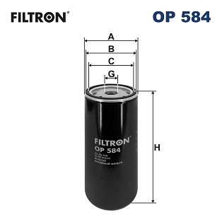 Oliefilter Filtron OP 584