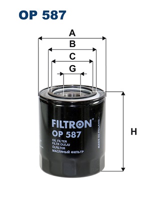 Oliefilter Filtron OP 587