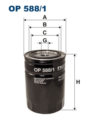 Oliefilter Filtron OP 588/1